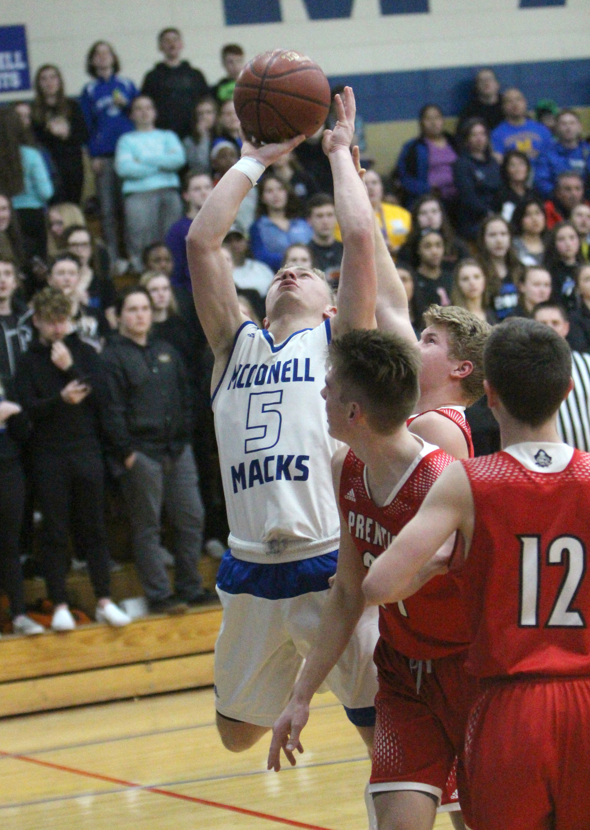 Prentice at McDonell boys basketball 3-2-19